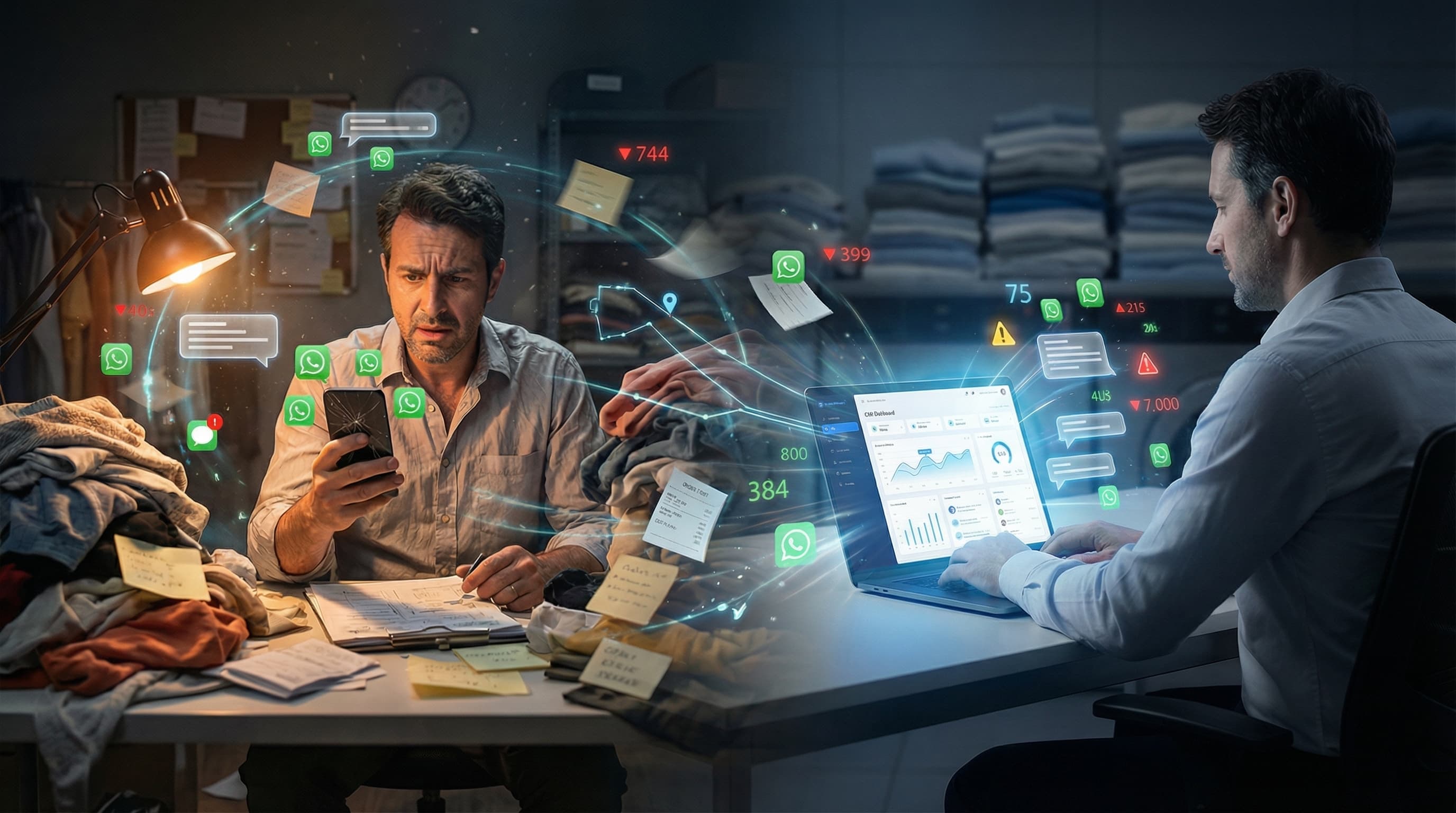 Caos vs Controle — A7 Comercial